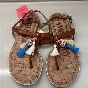 NWT Sam & Libby BoHo Multicolor Tassel Sandals 9.5